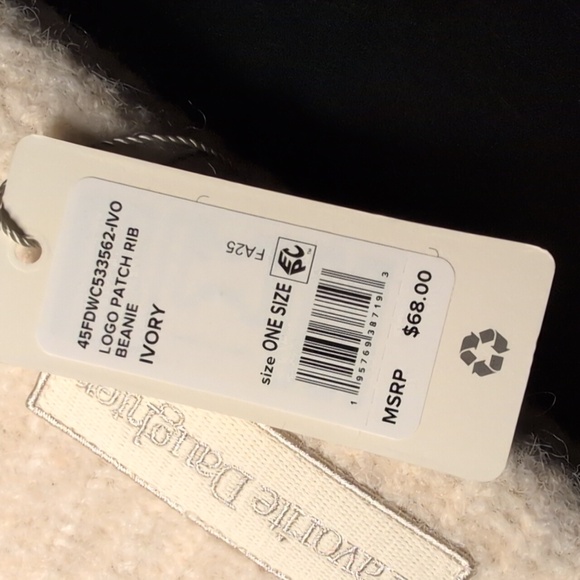 Favorite Daughter Cream Knit Beanie Wool Blend (NWT) - Picture 3 of 5